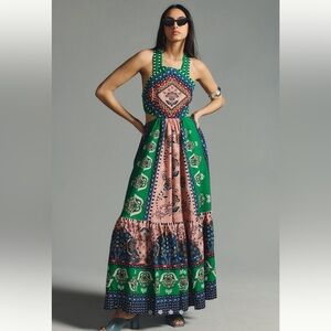 Farm Rio Cutout Halter Dress